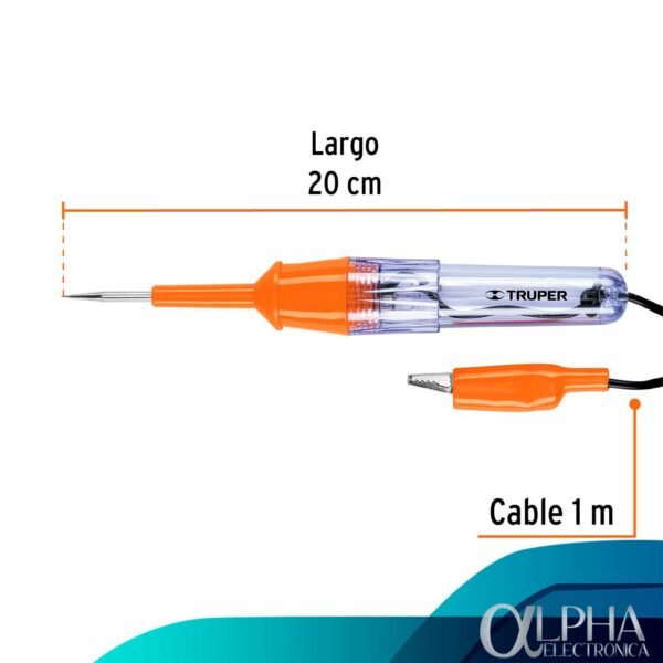 Probador de Corriente Directa 20cm, Truper - Imagen 2