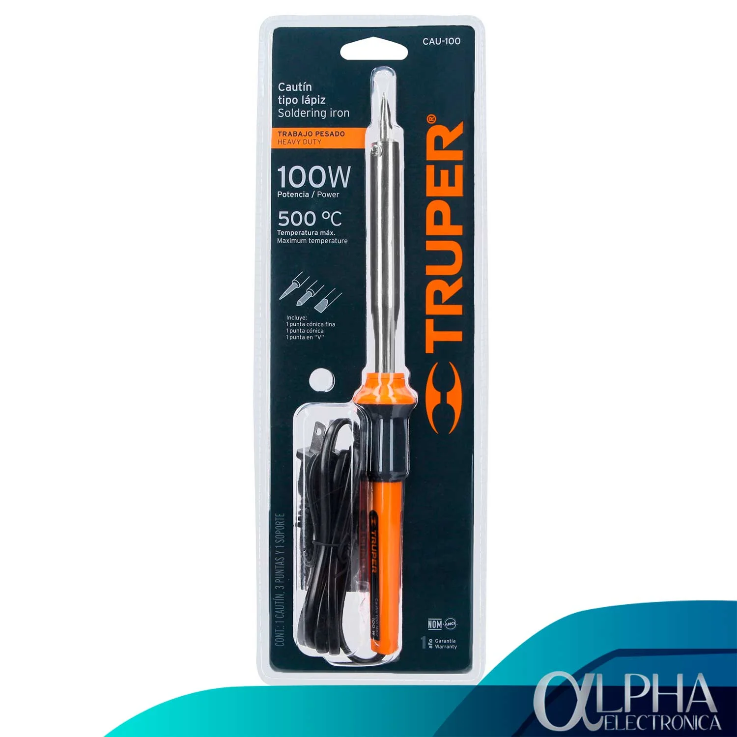 Cautín de 100W Tipo Lápiz, Truper - Imagen 3