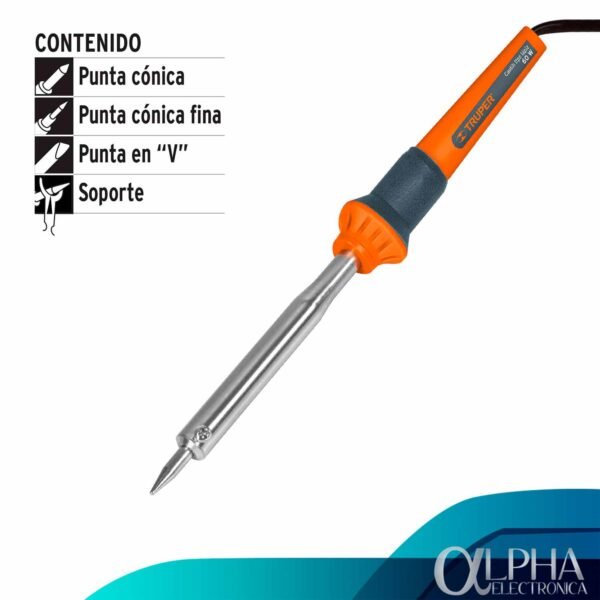 Cautín de 60W Tipo Lápiz, Truper - Imagen 2