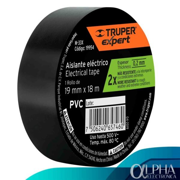 Cinta de Aislar de 18M x 19mm Truper Expert