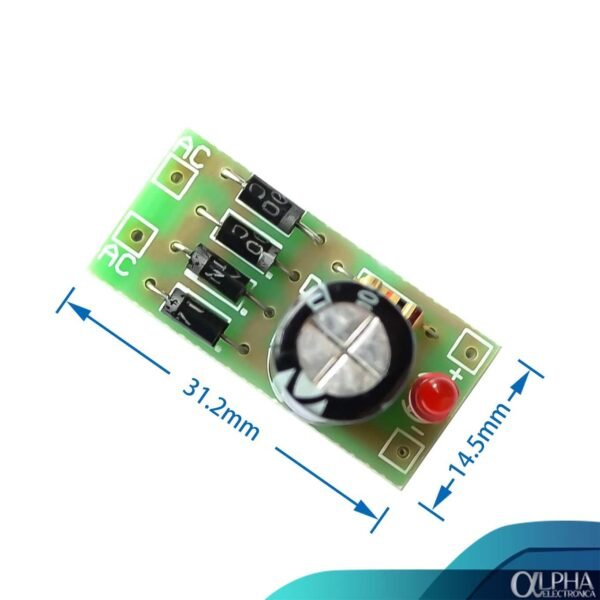 Modulo Rectificador de Onda Completa 1N4007 - Imagen 2