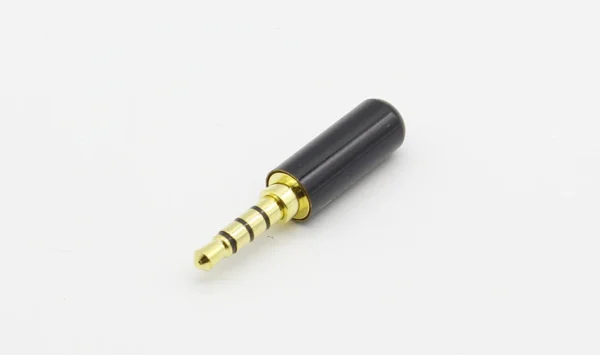 Plug 3.5mm Estéreo + Micrófono Dorado, Carcasa Negra
