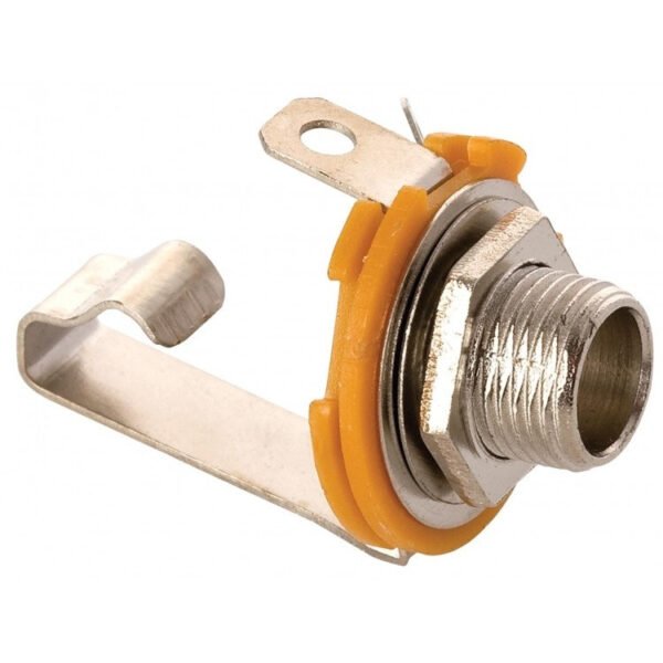 Jack 1/4" Mono Para Chasis, con rosca