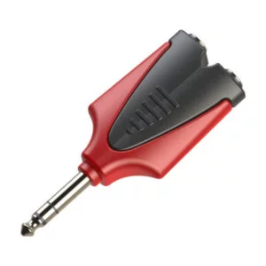 Adaptador Plug 1/4" Estéreo a 2 Jack 3.5mm Estéreo, Roxtone