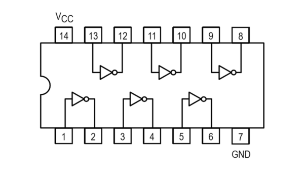 74LS04 - Compuerta NOT - Imagen 2