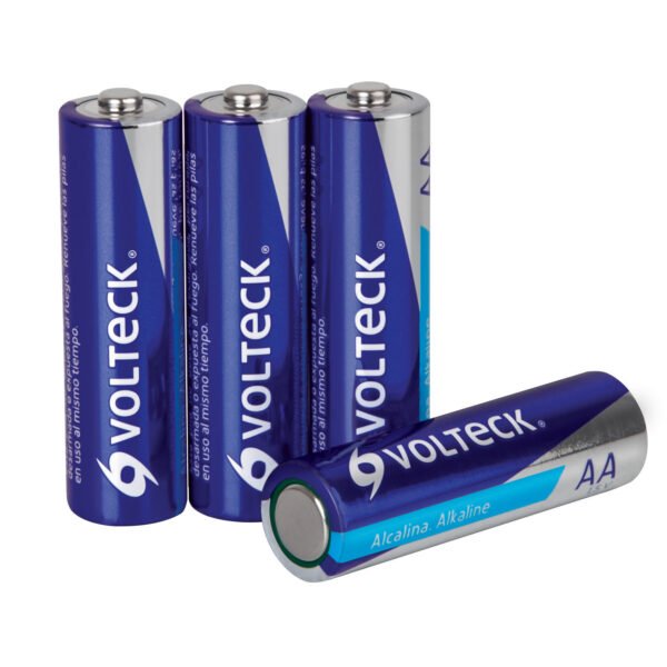 Batería AA Alcalina Volteck, Blíster con 4 Pilas