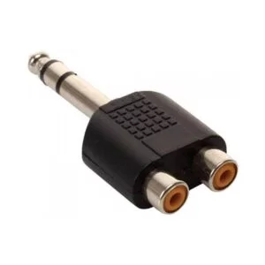 Adaptador Plug 1/4" Estéreo a 2 Jack RCA
