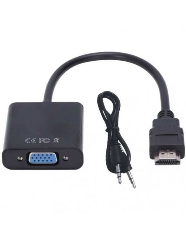 Adaptador de HDMI a VGA y Audio