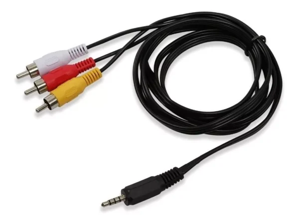 Cable de Plug 3.5mm a 3 Plug RCA 1.8M