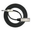 Cable de XLR Macho a Plug 1/4 Estereo 2M Kirlin - Negro - Imagen 2