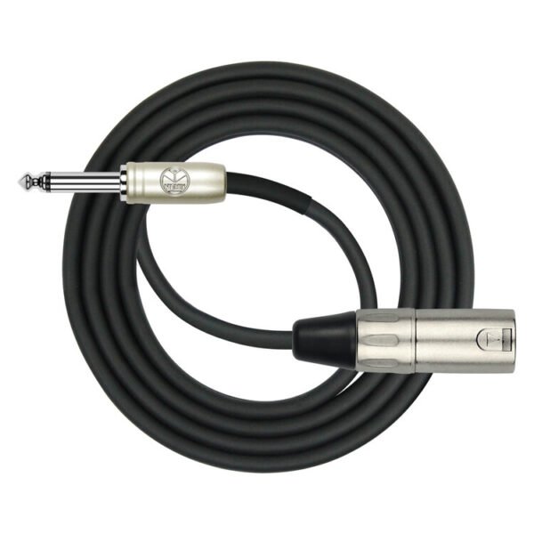 Cable de XLR Macho a Plug 1/4 mono 10M Kirlin - Negro - Imagen 2