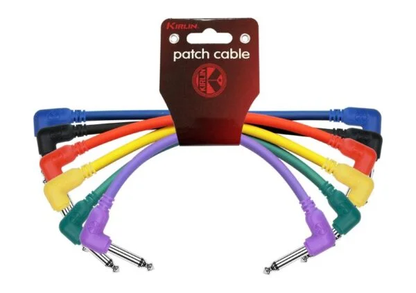 Cable de Plug 1/4 a Plug 1/4 Angulado 15cm Kirlin
