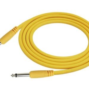Cable Para Instrumento de Plug 1/4 a Plug 1/4 mono de 6M Kirlin Amarillo