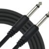 Cable Para Instrumento de Plug 1/4 a Plug 1/4 mono de 10M Kirlin - Negro