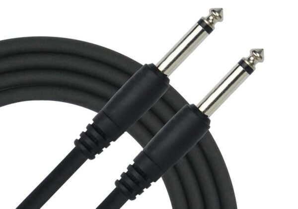 Cable Para Instrumento de Plug 1/4 a Plug 1/4 mono de 10M Kirlin - Negro