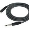 Cable Para Instrumento de Plug 1/4 a Plug 1/4 mono de 10M Kirlin - Negro - Imagen 2