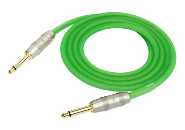 Cable Para Instrumento de Plug 1/4 a Plug 1/4 Mono de 6M Kirlin - Fluorescente