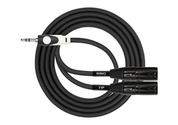 Cable en Y - Plug 3.5mm Estéreo a 2 XLR Macho 3M Kirlin - Imagen 2