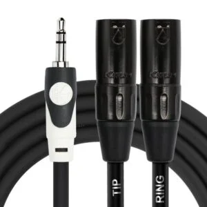 Cable en Y - Plug 3.5mm Estéreo a 2 XLR Macho 3M Kirlin