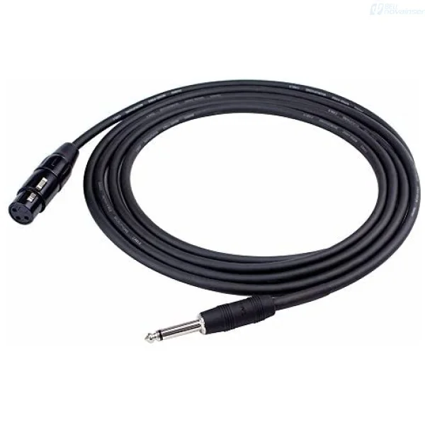 Cable de XLR Hembra a Plug 1/4 mono 6M Kirlin - Negro