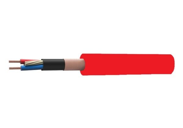 Cable Para Micrófono Estéreo 20AWG Rojo Kirlin - Por Metro