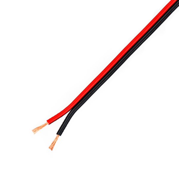 Cable Para Bocina 24AWG Rojo-Negro Plus Audio - Por Metro y Bobina