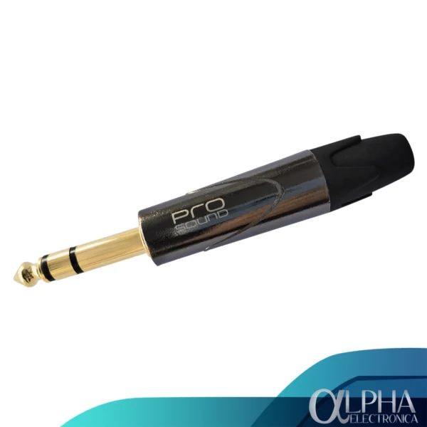 Plug 1/4" Estéreo Negro - Prosound