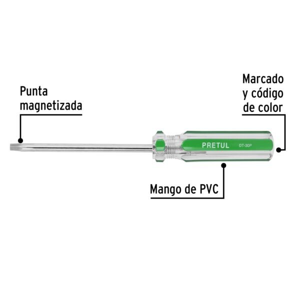Desarmador Punta Torx T30, Pretul - Imagen 2