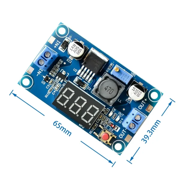 Modulo Regulador DC-DC LM2596 Step-Down Con Display - Imagen 2