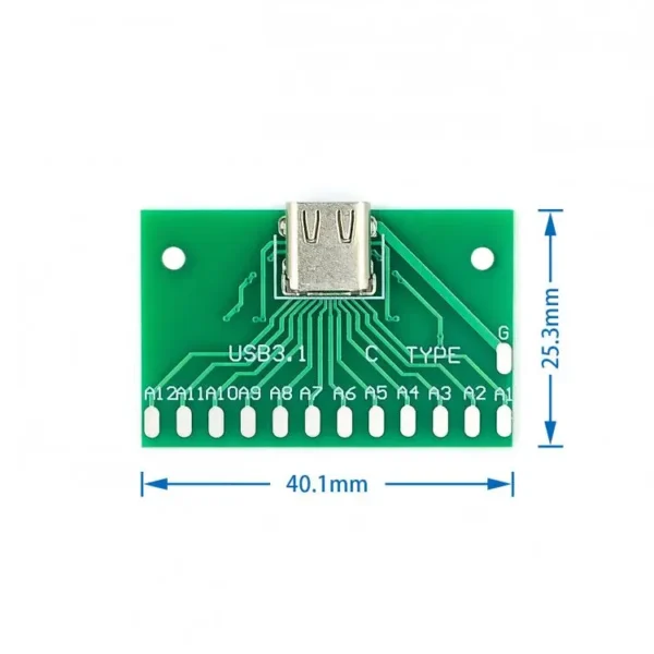 Módulo USB Tipo C Hembra - Imagen 2