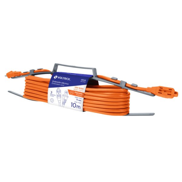 Extensión Eléctrica de Uso Rudo 10M 2x16 AWG, Volteck