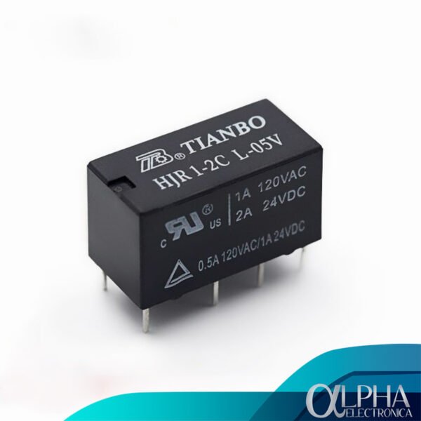 Relé de 5V 2A – 8 pines HJR1-2C L-05V