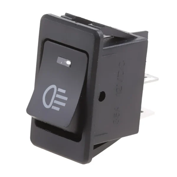Switch Rocker ON-OFF 4 Pines Con Luz Azul 12V - Imagen 2