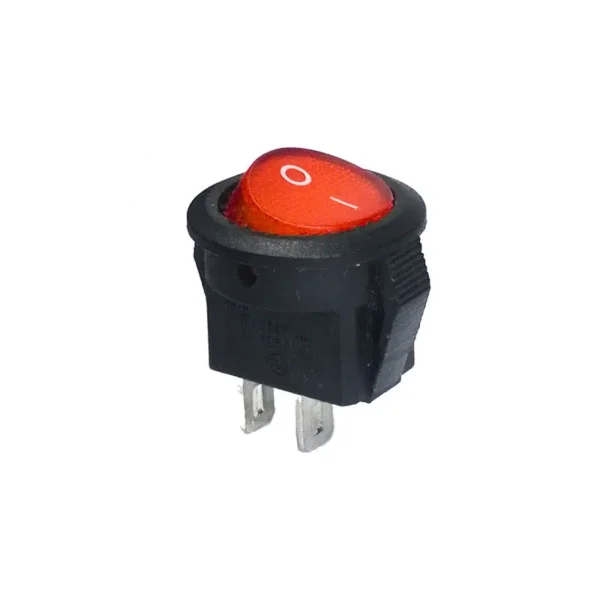 Switch Rocker Redondo ON-OFF Rojo