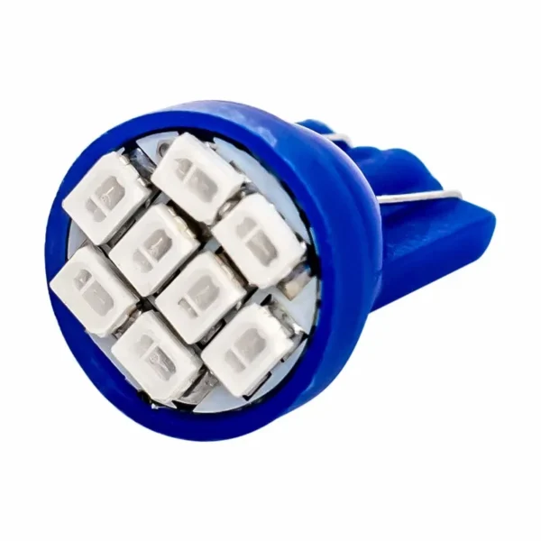 Led Azul 8 SMD de 12V Con Base