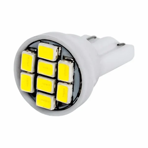Led Blanco 8 SMD de 12V Con Base