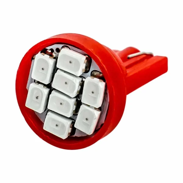 Led Rojo 8 SMD de 12V Con Base