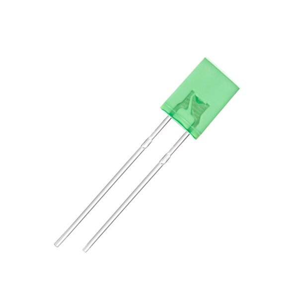 Led Rectangular 2 x 5 x 7mm Verde