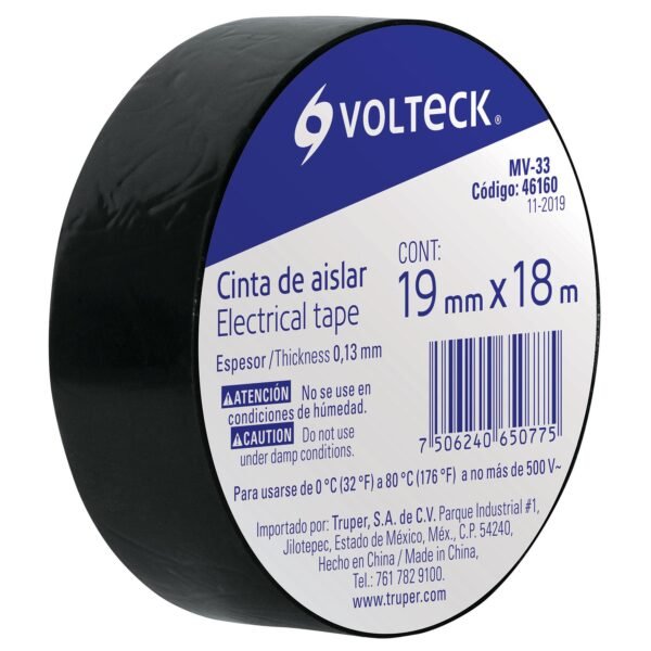 Cinta de Aislar de 18M x 19mm, Volteck