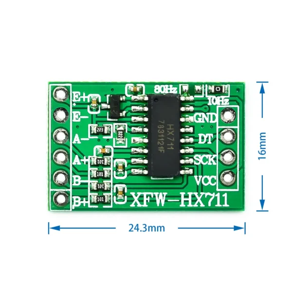 HX711 Módulo Convertidor ADC Para Celda de Carga - Imagen 2