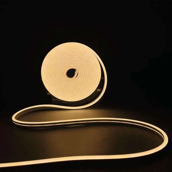 Tira de Led Neón Flexible Blanco Cálido de 5M, 12V