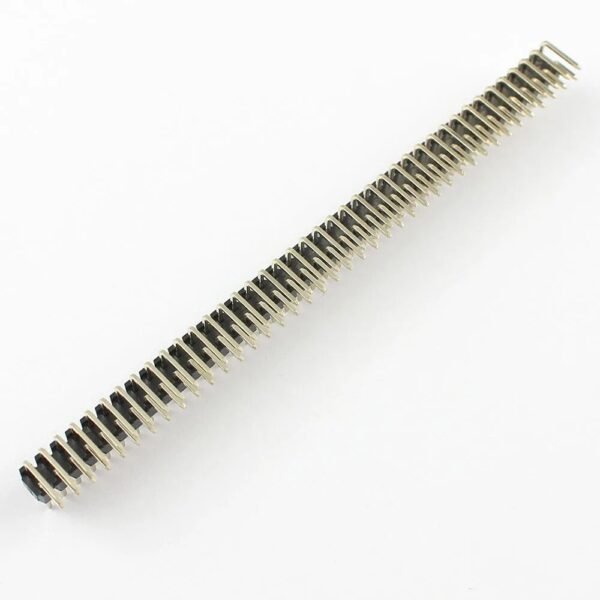 Tira de Header Macho Angulado doble 2x40 Pines - Imagen 2