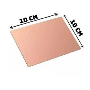 Placa de Cobre Lisa 10x10cm, Baquelita