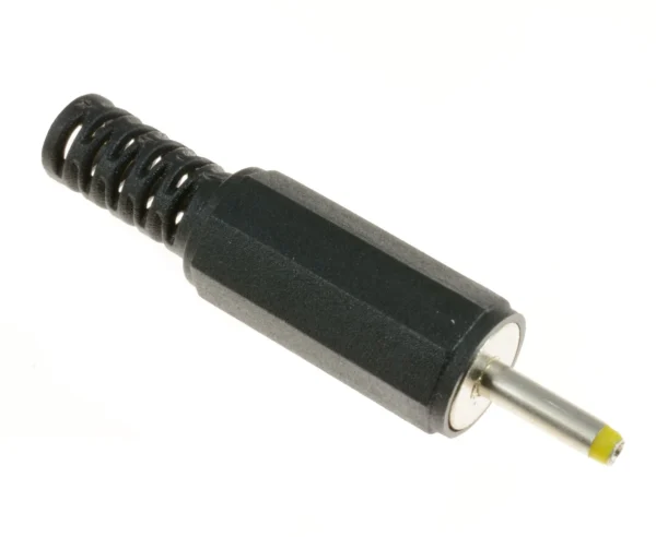 Plug DC 1 X 2.4 X 9mm, punta Amarilla