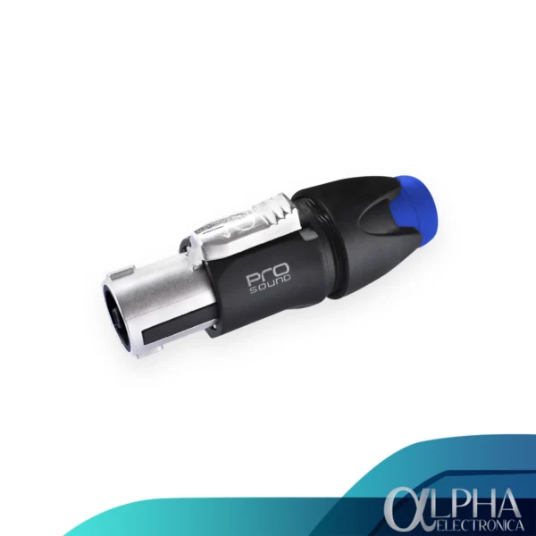 Plug Speakon de 4 Vías Azul de Metal - Prosound