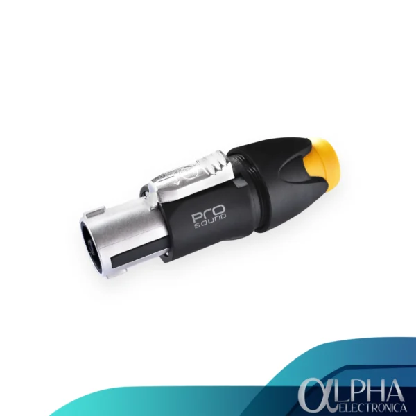 Plug Speakon de 4 Vías Amarillo de Metal - Prosound
