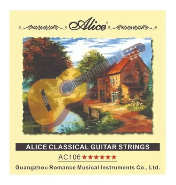 Juego de Cuerdas Alice Para Guitarra Clasica AC106-H
