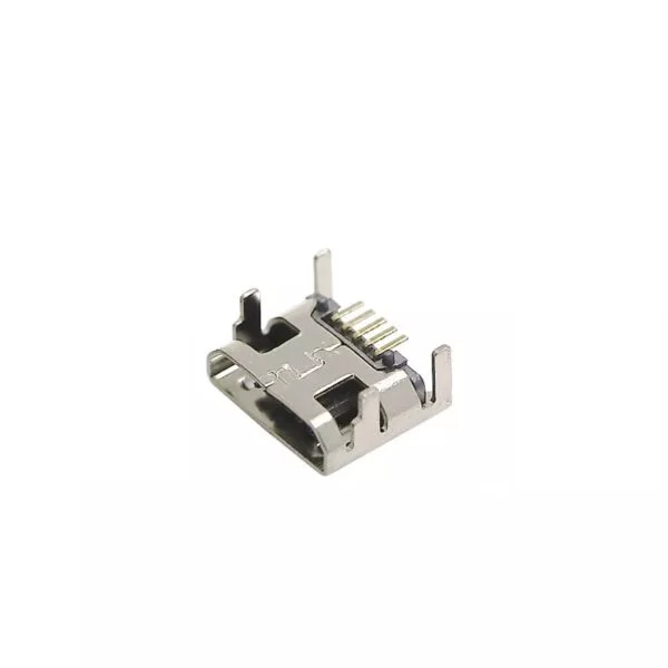 Puerto Micro USB Hembra con 4 Pines Horizontal