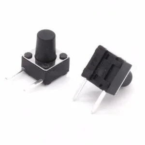 Pulsador 2 Pines 6X6X11mm Horizontal - Sin Base