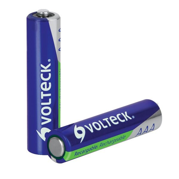 Par de Baterías AAA Recargable de 1,000mAh, Volteck